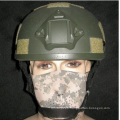 Táctico Mich 2001 Ach casco con casco de antidisturbios de carril montaje Nvg lado con Velcro